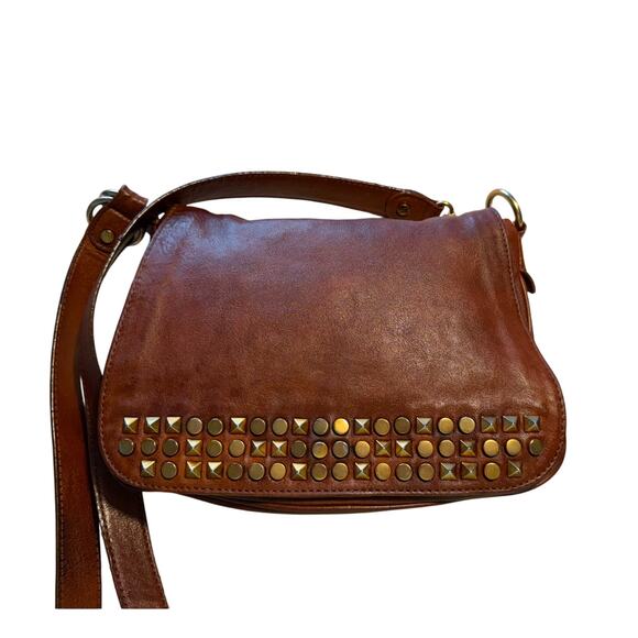 Tory Burch vintage messenger adjustable crossbody bag with metallic accents - Picture 7 of 10